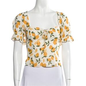 Reformation Lemon Blouse Size 0